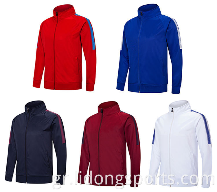 Guangzhou Sportswear Winter Women Sports Jacket / Man Jogger Track Jacket Tracksuit